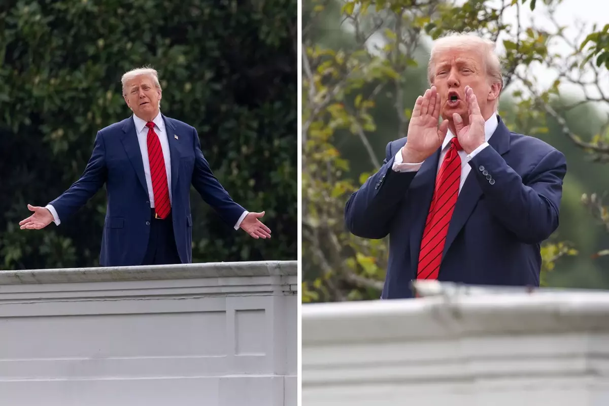 Beyaz Saray çatısına çıkan Trump\'tan \'nükleer füze inşa edeceğiz\' çıkışı