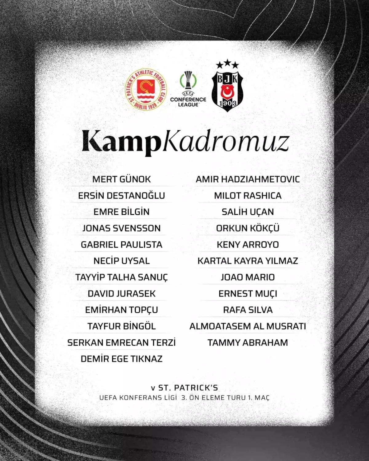 Beşiktaş St. Patrick\'s ile Karşılaşıyor
