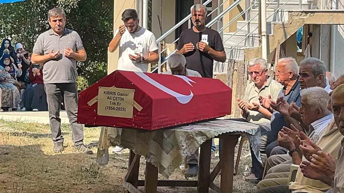 Kıbrıs Gazisi Ali Çetin Son Yolculuğuna Uğurlandı