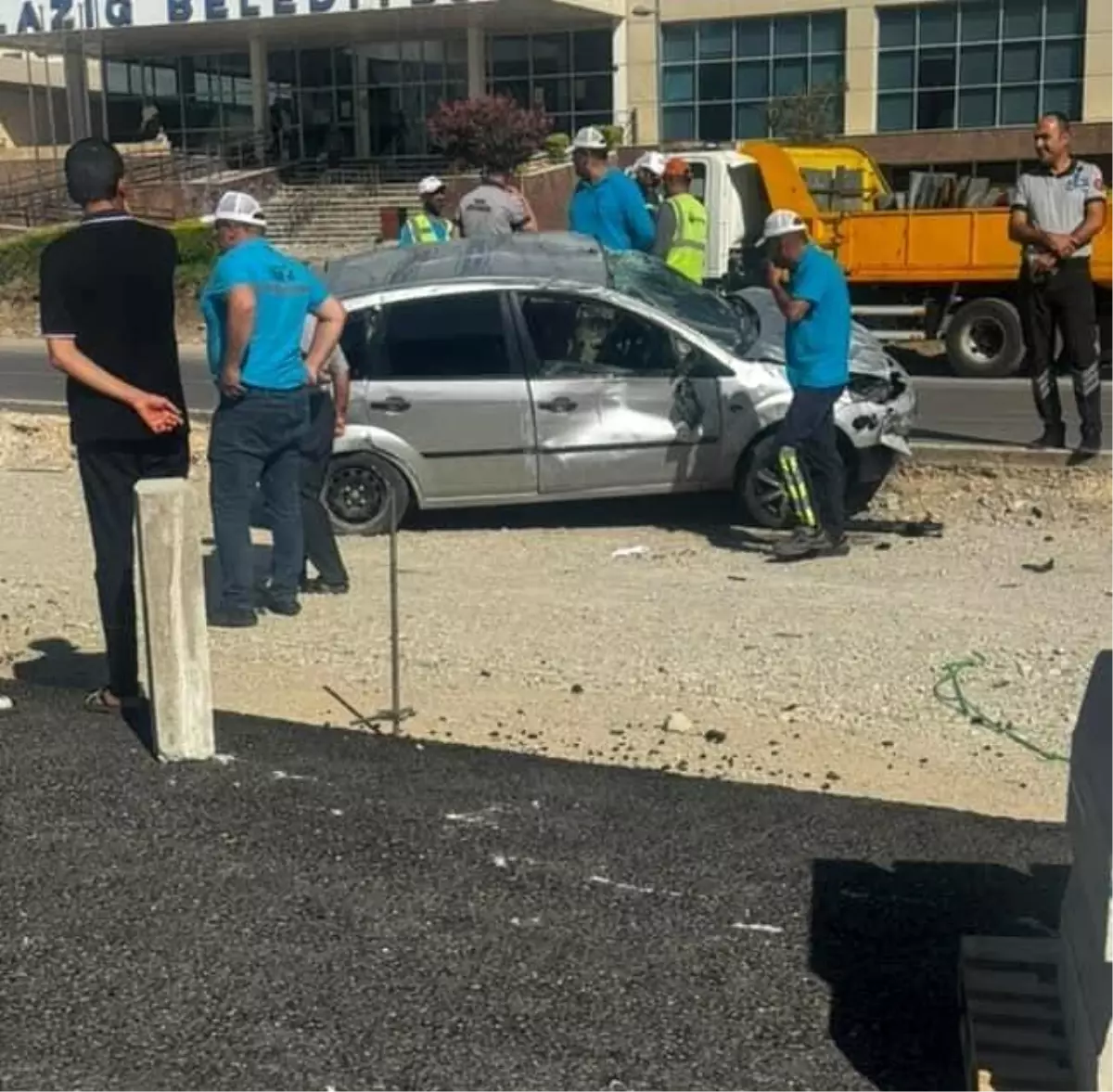 Elazığ\'da Takla Atan Otomobilde 1 Yaralı