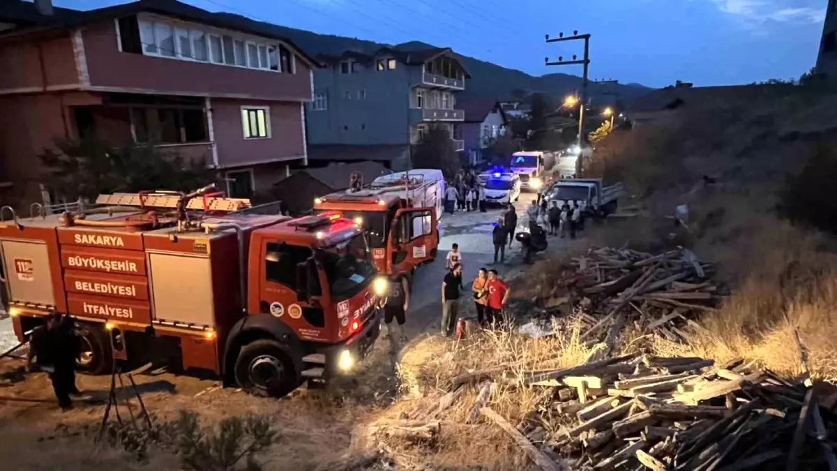 Sakarya\'da Elektrik Direğinde Patlama Yangına Neden Oldu