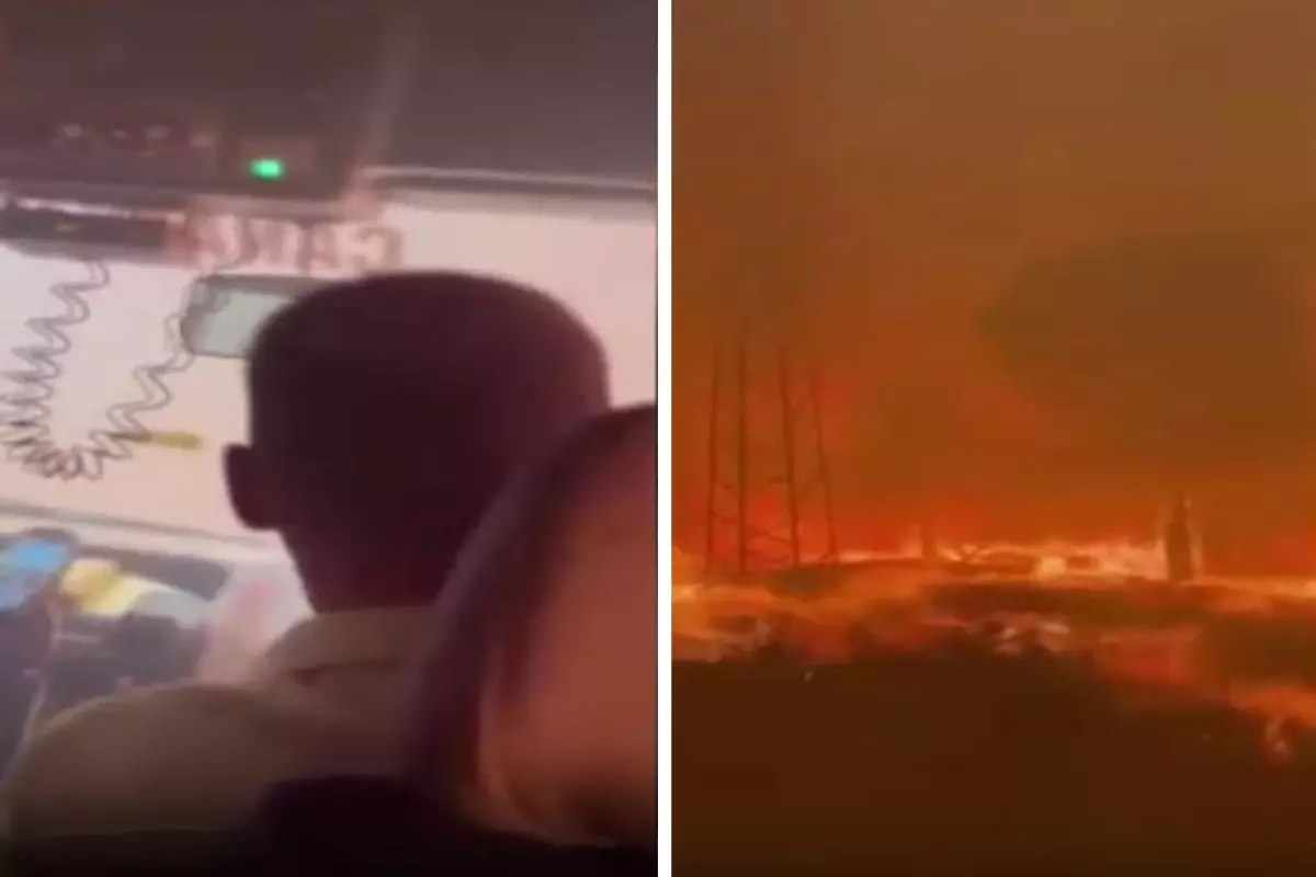 Çanakkale\'de ekipler yangının ortasında kalmış! İşte dehşet anları