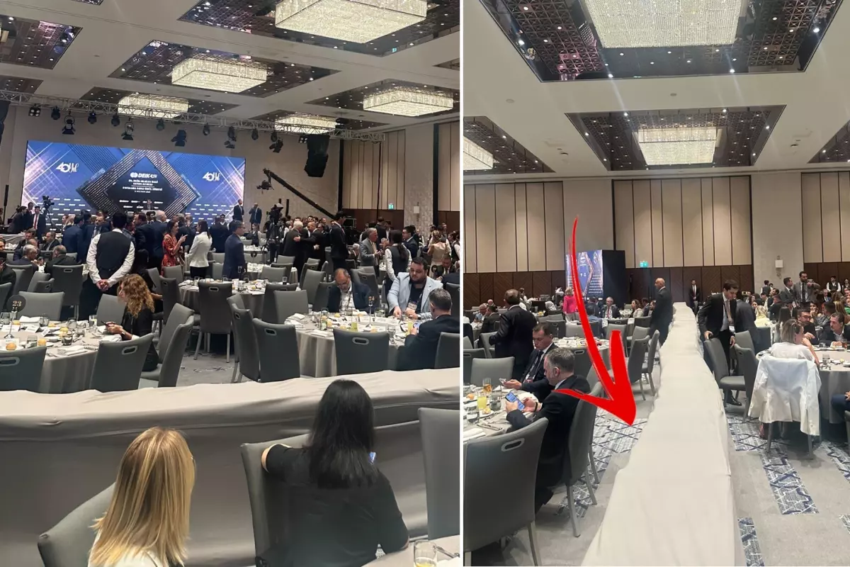 DEİK\'in iş dünyasını buluşturduğu programda oturma düzeni tepki çekti