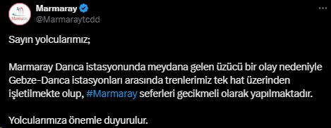 Marmaray'da 1 saat arayla 2 intihar vakası