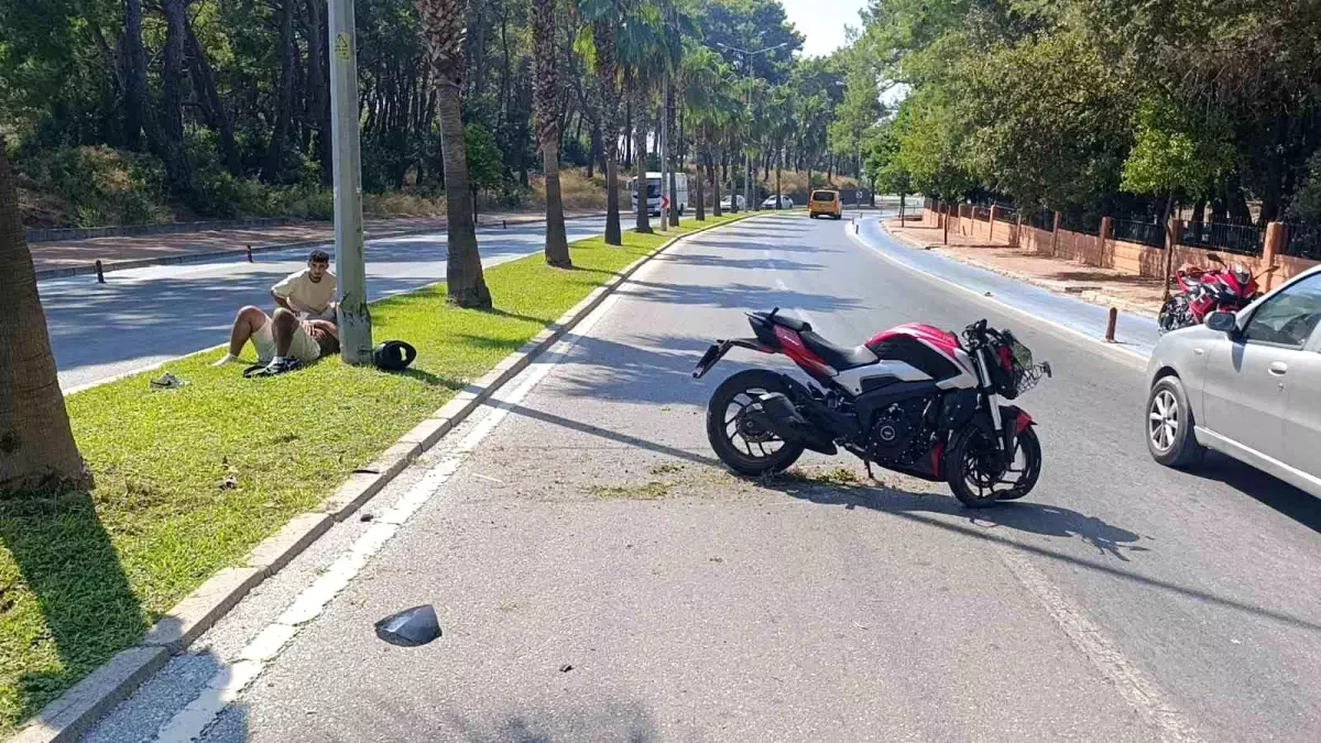 Motosiklet Kaza Yaptı, Sürücü Yaralandı