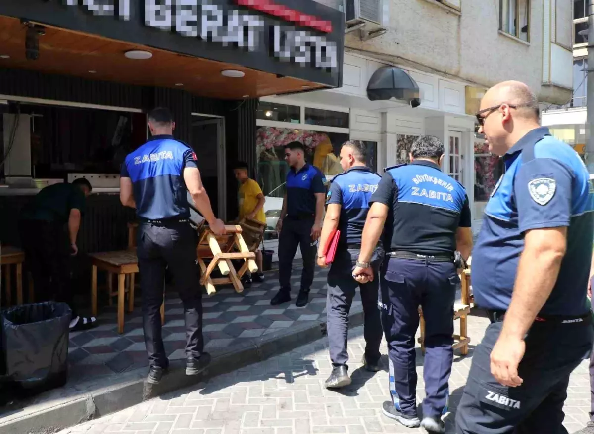Turgutlu\'da Kaldırım ve Yol İşgali Denetimleri Yapıldı