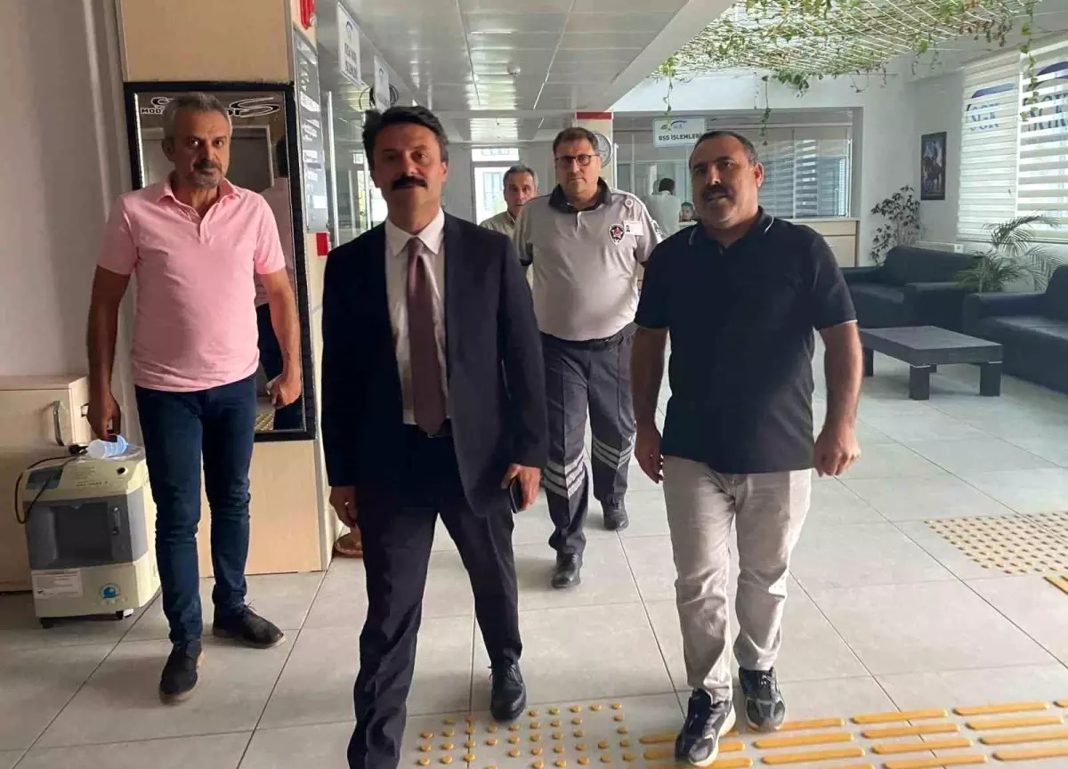Kaymakam Aslan SGK\'yı Ziyaret Etti