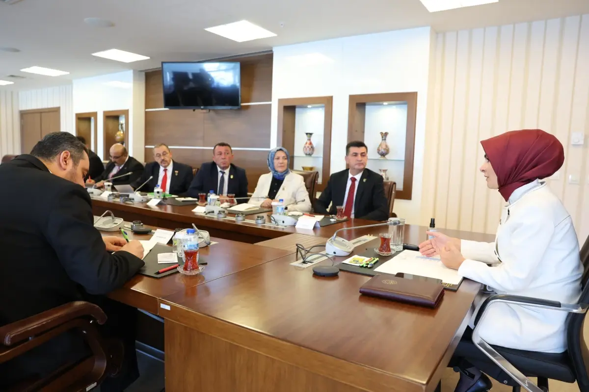 Aile ve Sosyal Hizmetler Bakanı Harp Malulü Gaziler Derneği Yetkililerini Kabul Etti