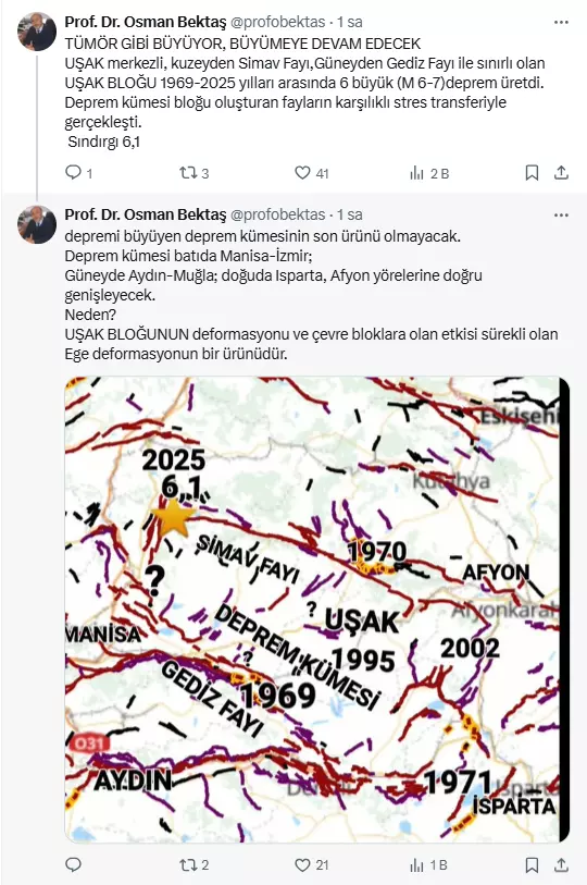 Balıkesir depreminin ardından deprem uzmanından Manisa'ya uyarı