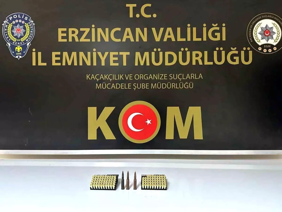 Erzincan\'da 101 Mermi Ele Geçirildi