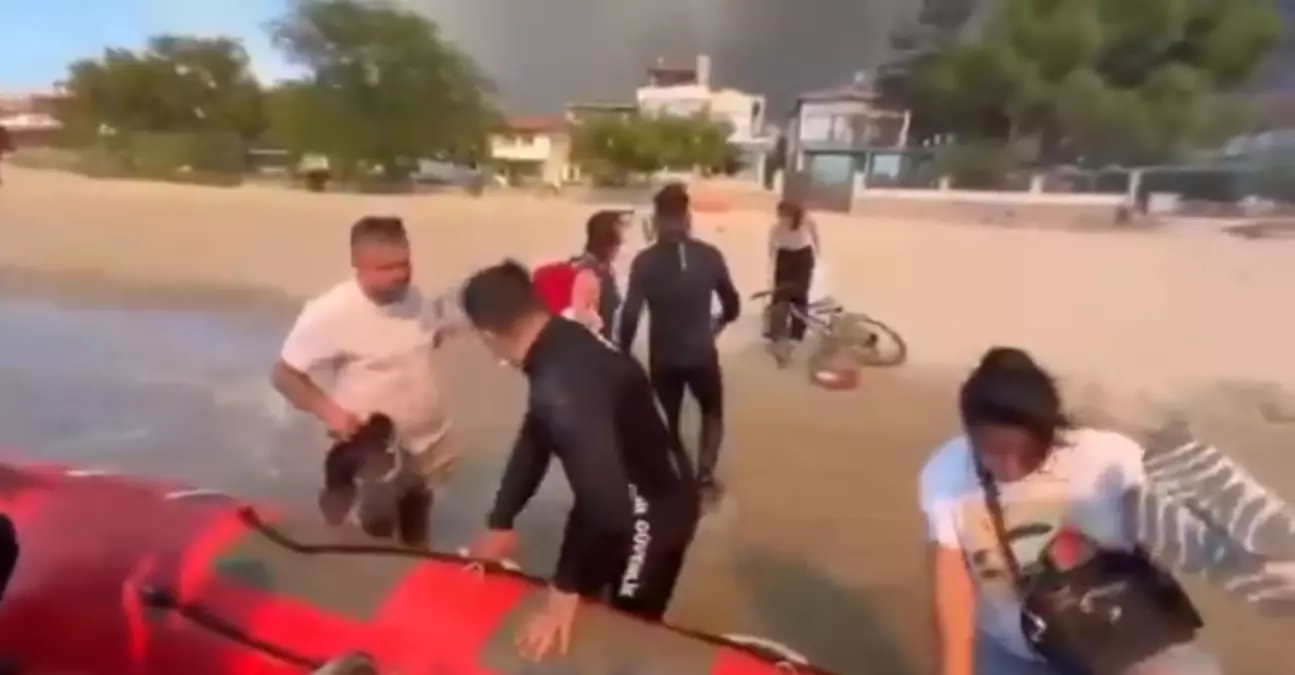 Çanakkale\'de Orman Yangını: 348 Kişi Kurtarıldı