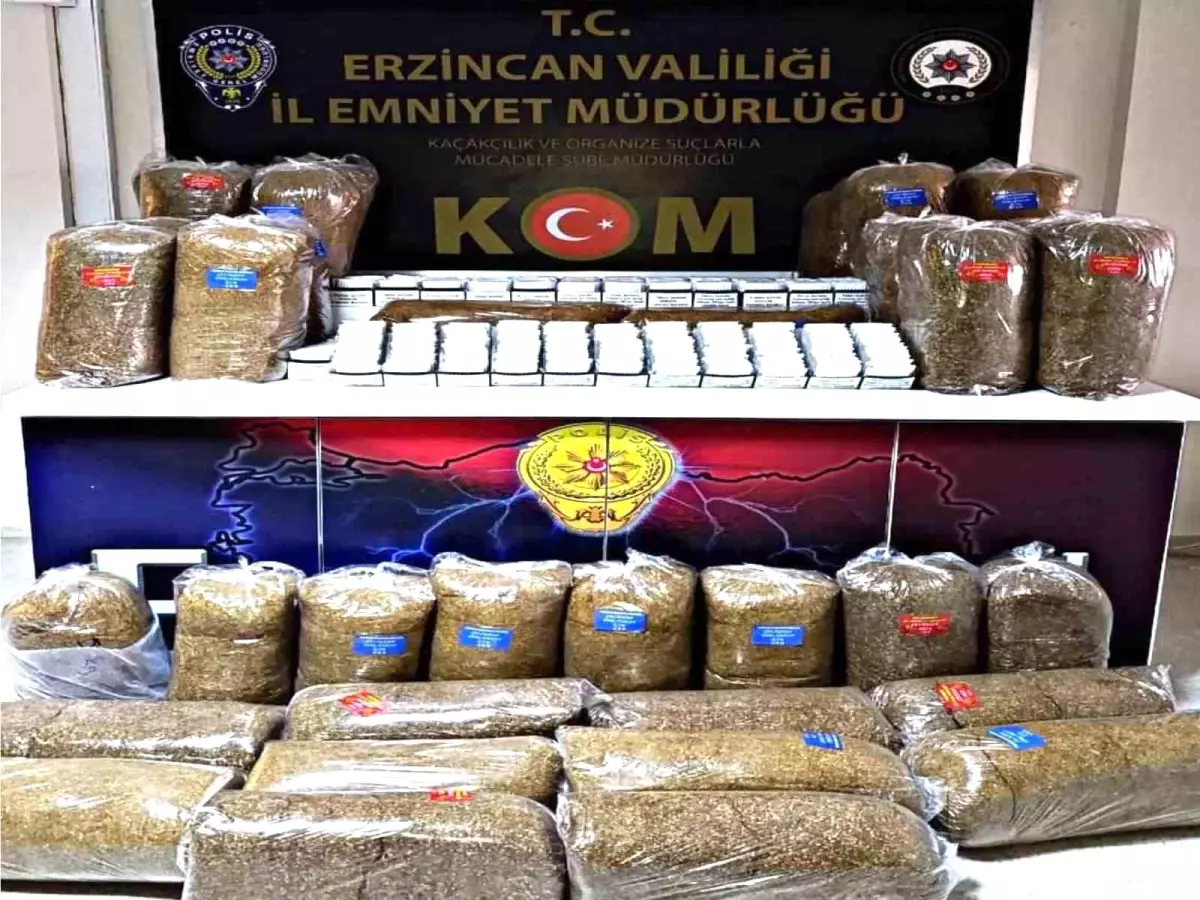 Erzincan\'da Kaçak Tütün Operasyonu