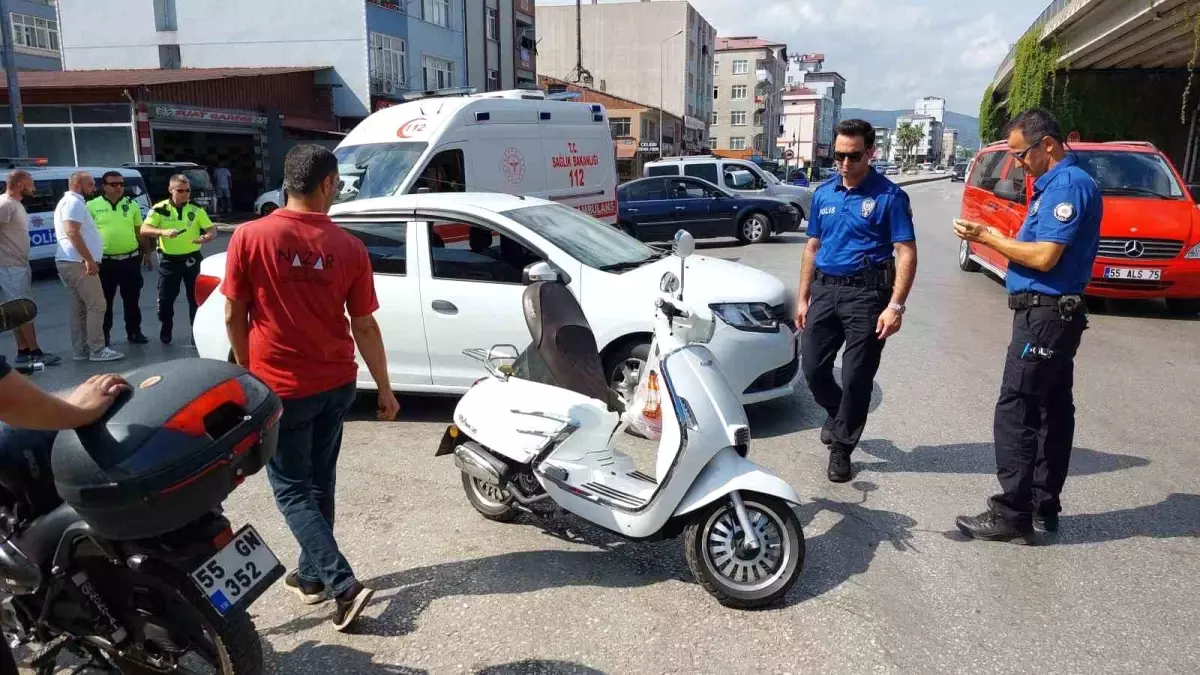 Samsun\'da Trafik Kazası: 1 Yaralı