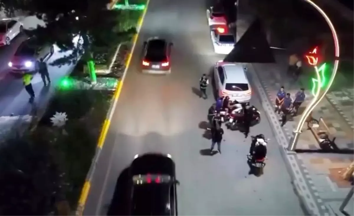 Sandıklı\'da Drone ile Asayiş ve Trafik Denetimi