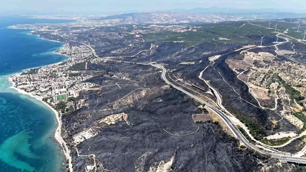Çanakkale\'deki Yangın 24 Saat Sürdü