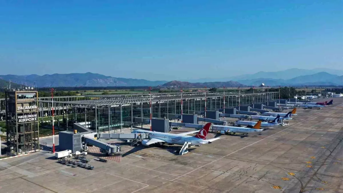 Dalaman Havalimanı\'nda 7 Aylık Yolcu Sayısı 2,9 Milyon