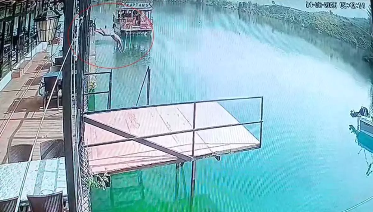 Manavgat’ta Boğulma Anı Güvenlik Kamerasında