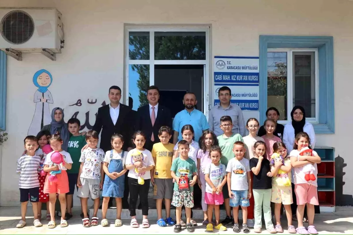 Kaymakam ve Savcı Yaz Kur\'an Kursu Öğrencilerini Ziyaret Etti
