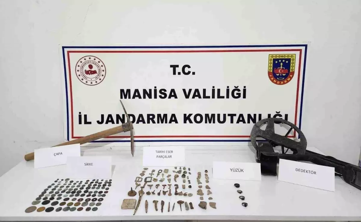 Manisa\'da Kaçak Kazı Operasyonu