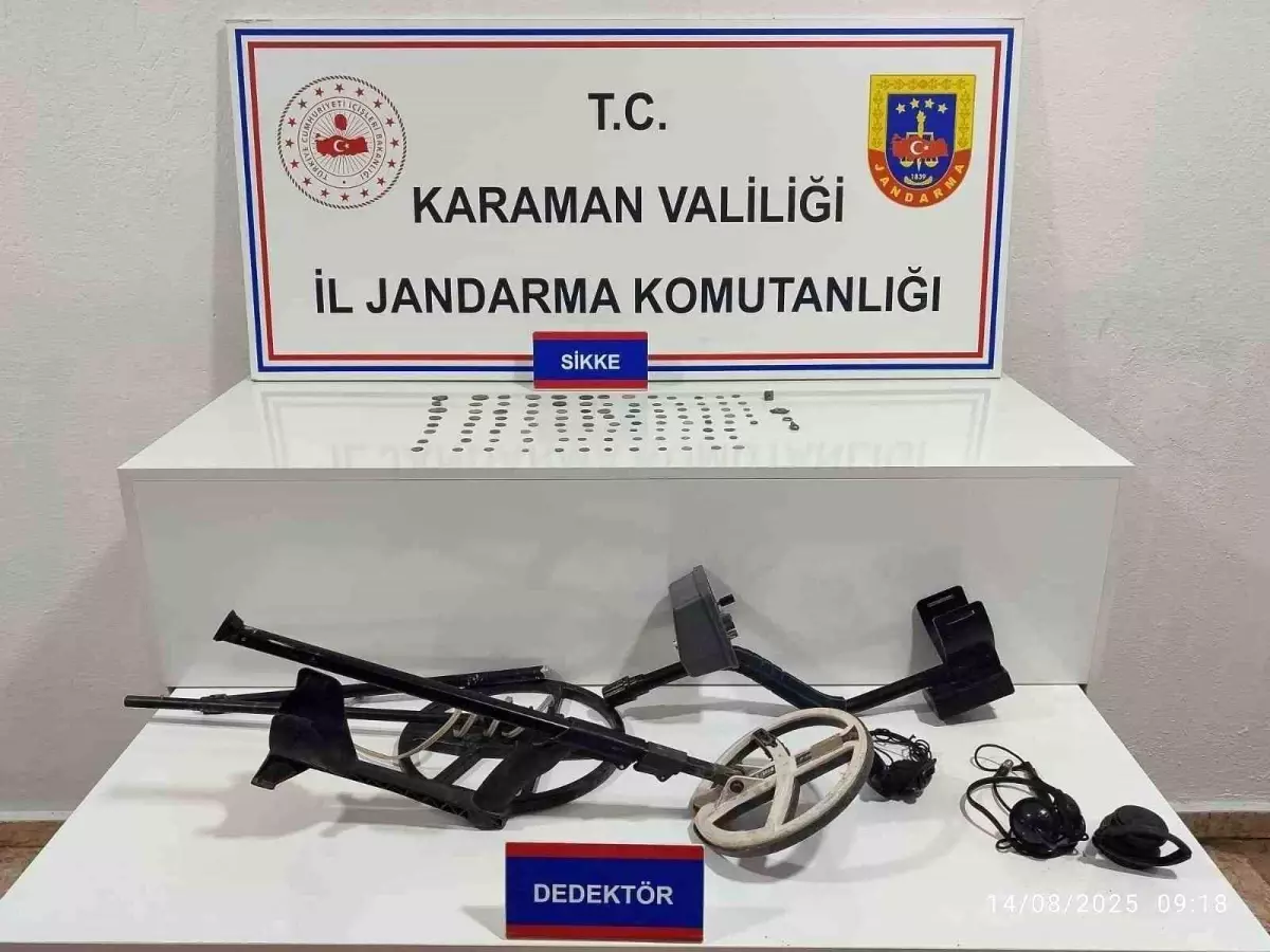 Karaman\'da Uyuşturucu ve Tarihi Eşya Ele Geçirildi