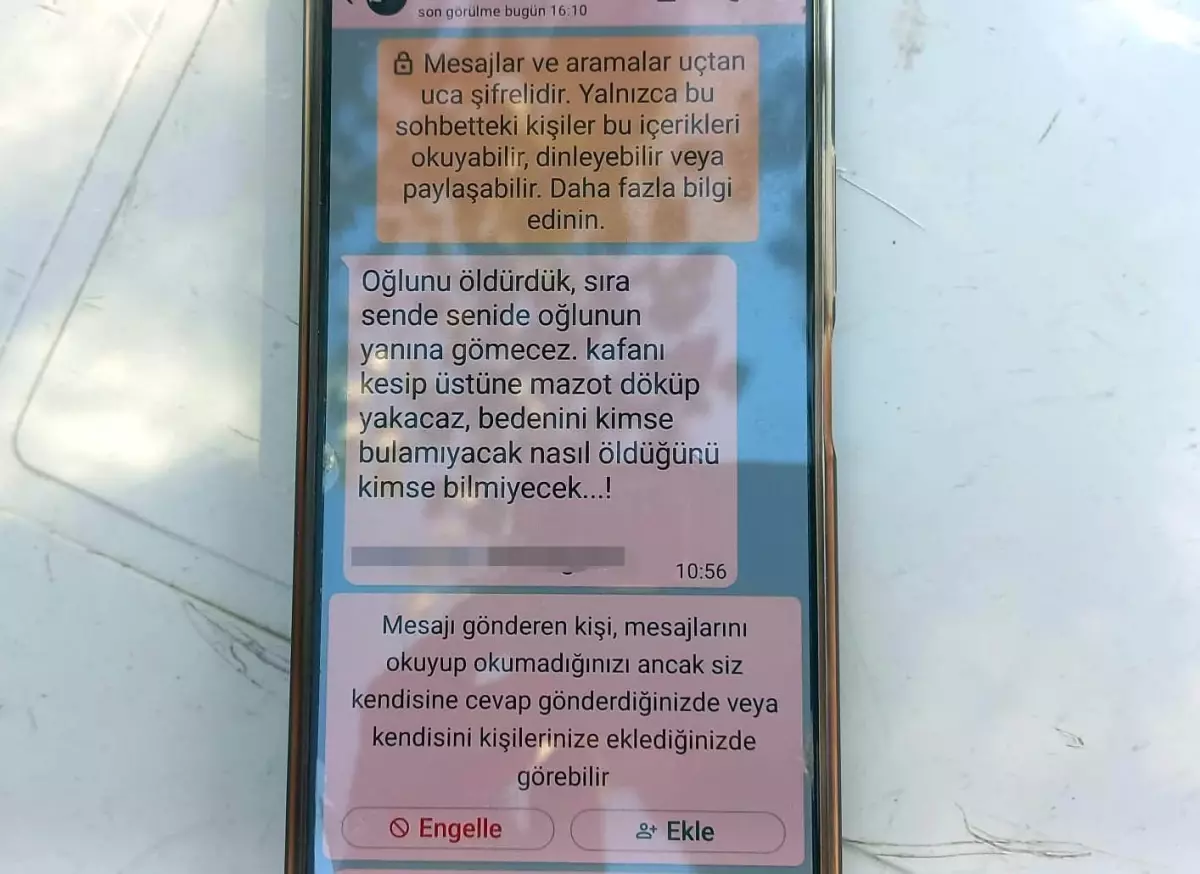 Babaya Tehdit Mesajı