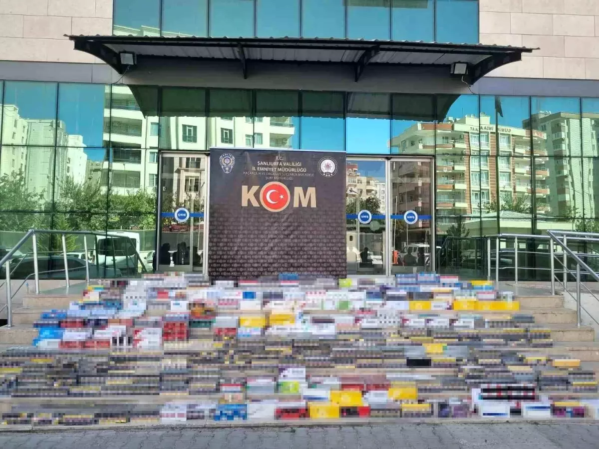 Şanlıurfa\'da 55 Bin Kaçak Sigara Ele Geçirildi