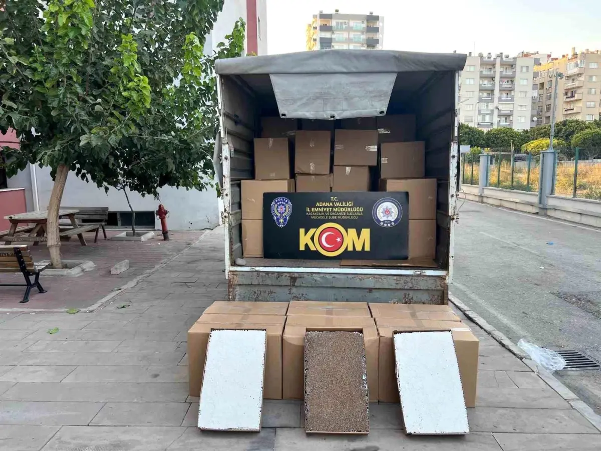 Adana\'da 1.65 Milyon Kaçak Sigara Ele Geçirildi