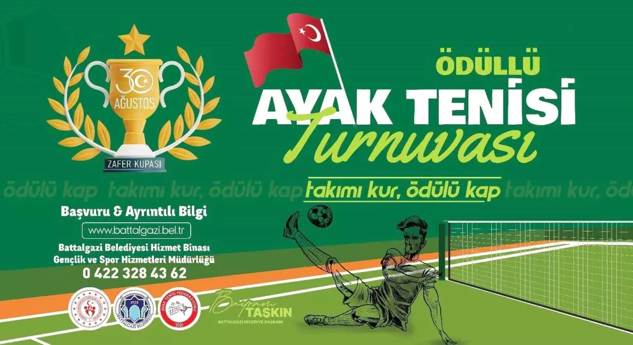 Malatya\'da 30 Ağustos Zafer Bayramı\'na Özel Ayak Tenisi Turnuvası Düzenlenecek