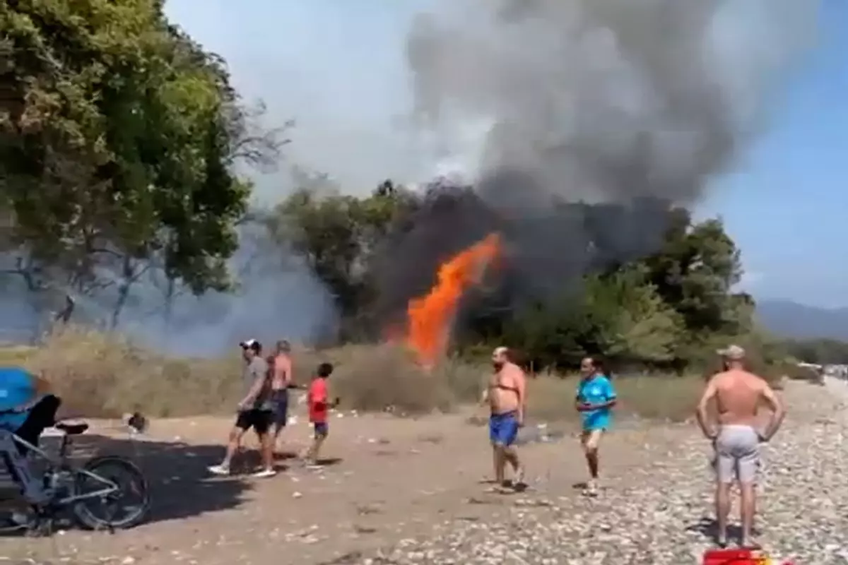 Fethiye\'de orman yangını