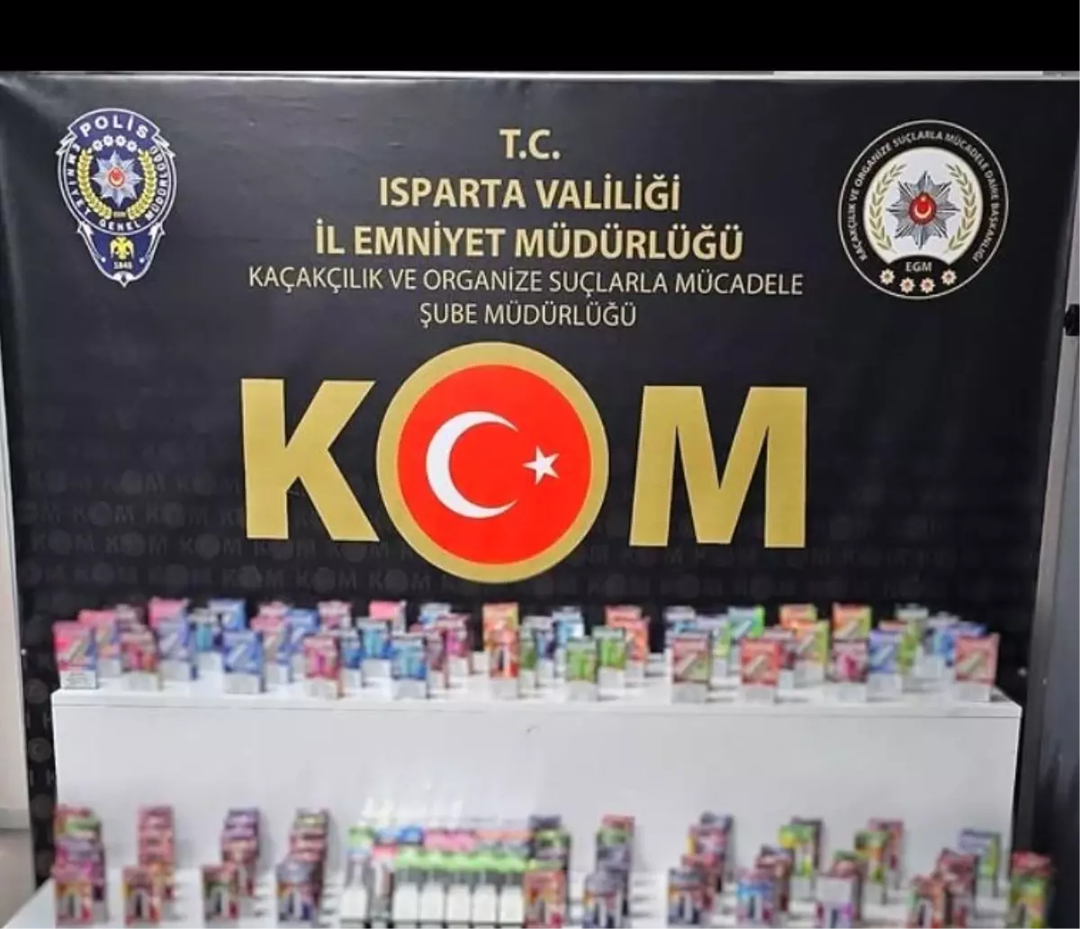 Isparta\'da 143 Kaçak Elektronik Sigara Ele Geçirildi