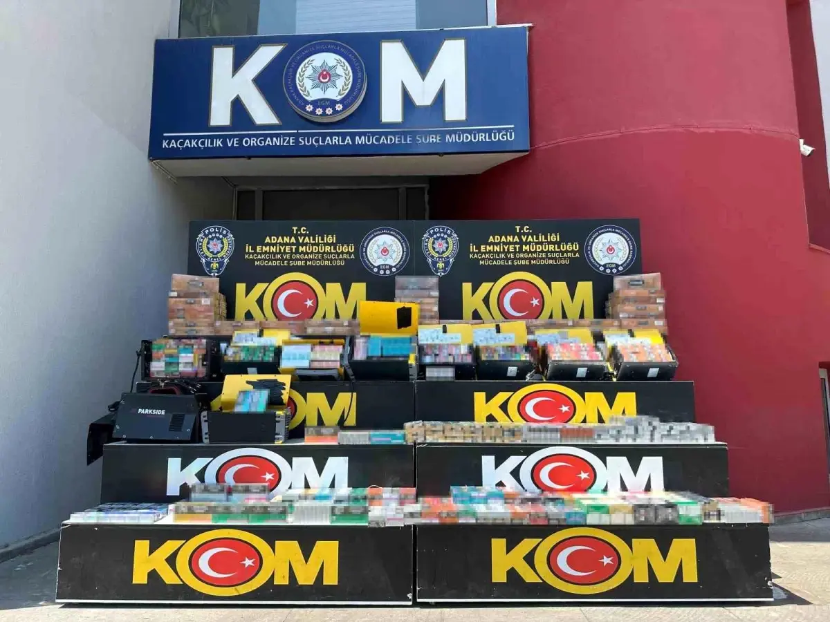 Adana\'da 3 bin 250 paket kaçak sigara ele geçirildi