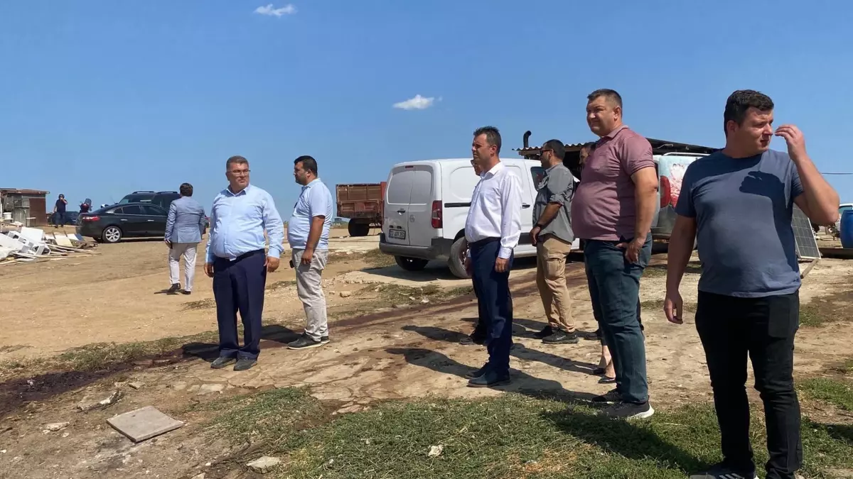 Çorlu\'da Çiftlikte Yangın Çıktı