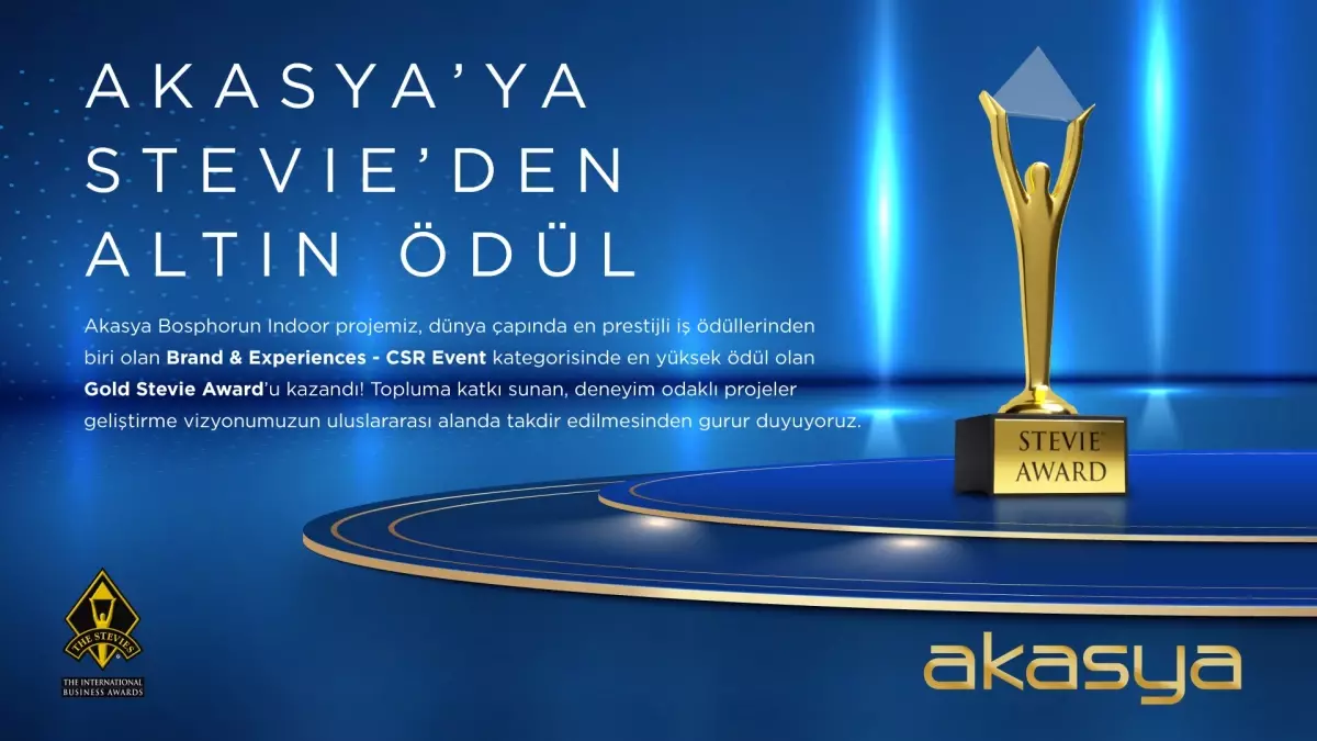 Akiş GYO, Stevie Awards\'ta Başarı Elde Etti