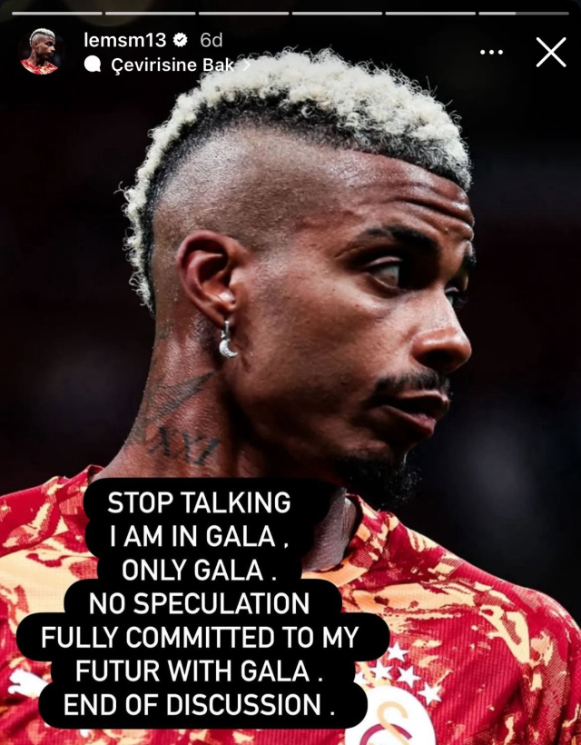 Ayrılık iddialarına son noktayı koydu: Konuşmayı bırakın, Galatasaray'dayım