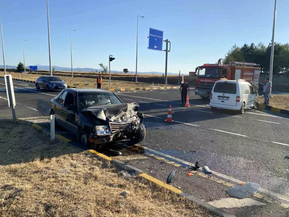 Kastamonu\'da trafik kazası: 2 yaralı
