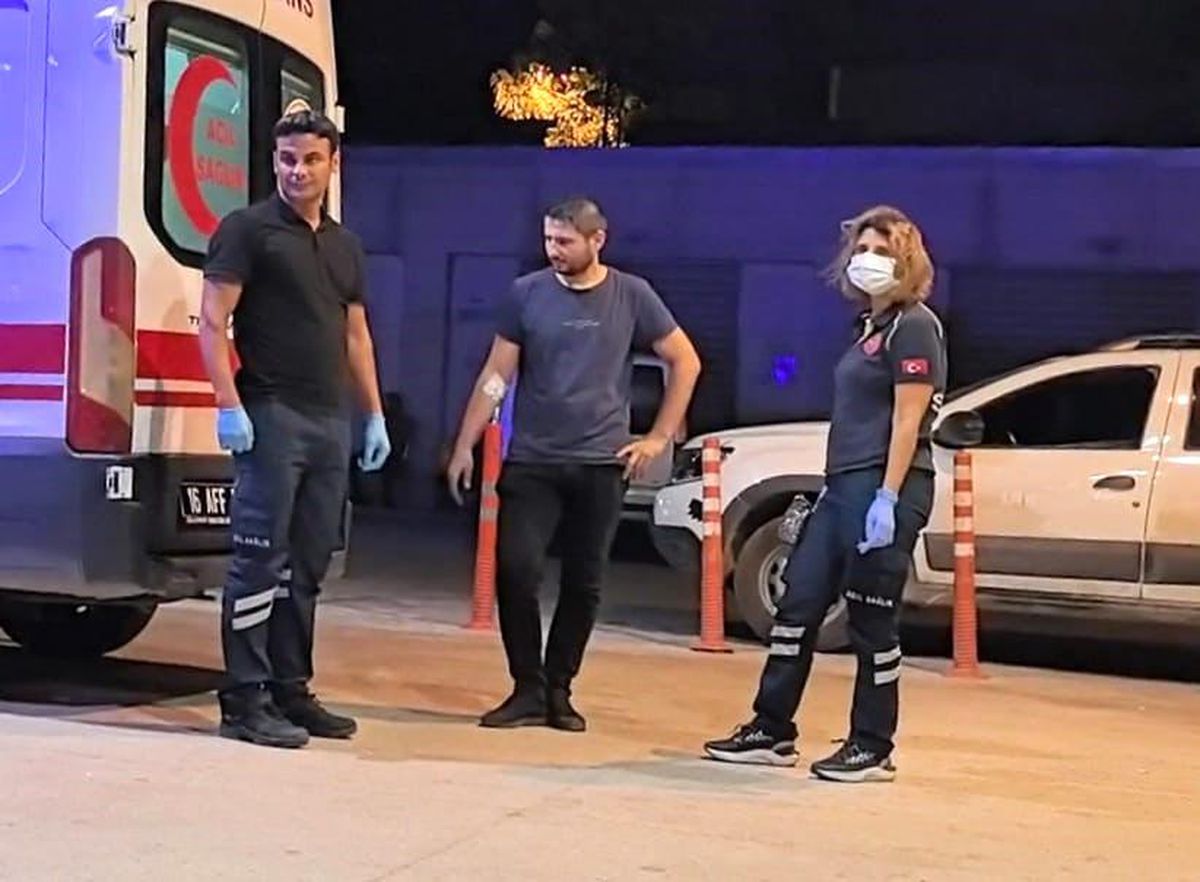İnegöl\'de Tekstil Fabrikasında İşçi Yandı