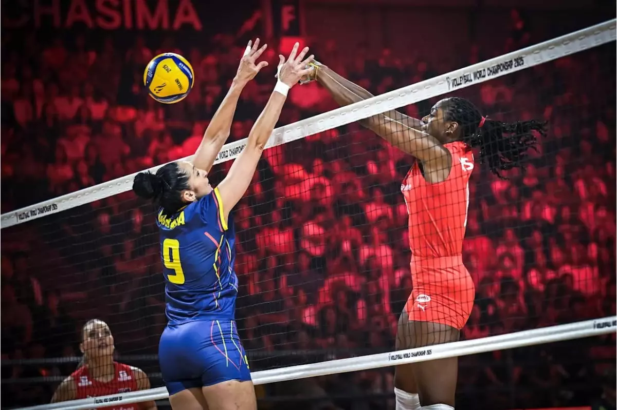 A Milli Kadın Voleybol Takımı İspanya\'yı Yendi