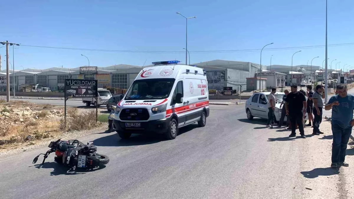 Karaman\'da Trafik Kazası: 1 Yaralı