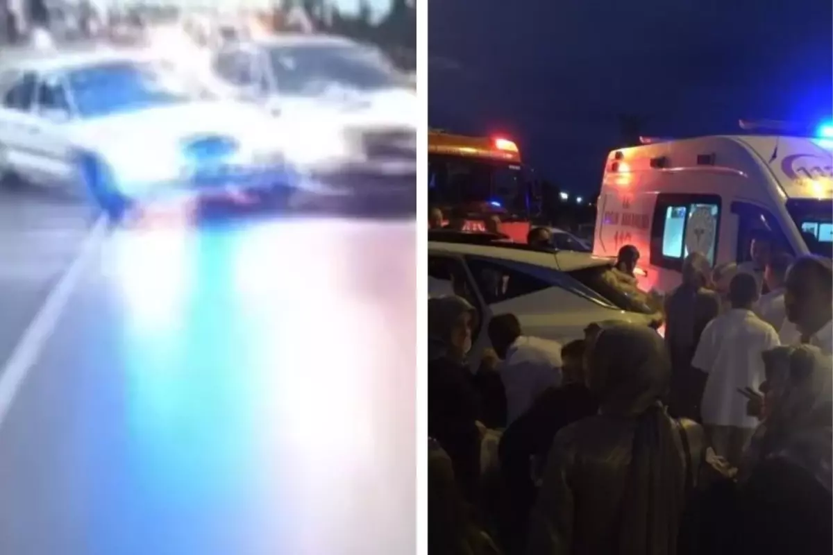Düğün konvoyunda korkunç kaza! Gelin hastaneye kaldırıldı