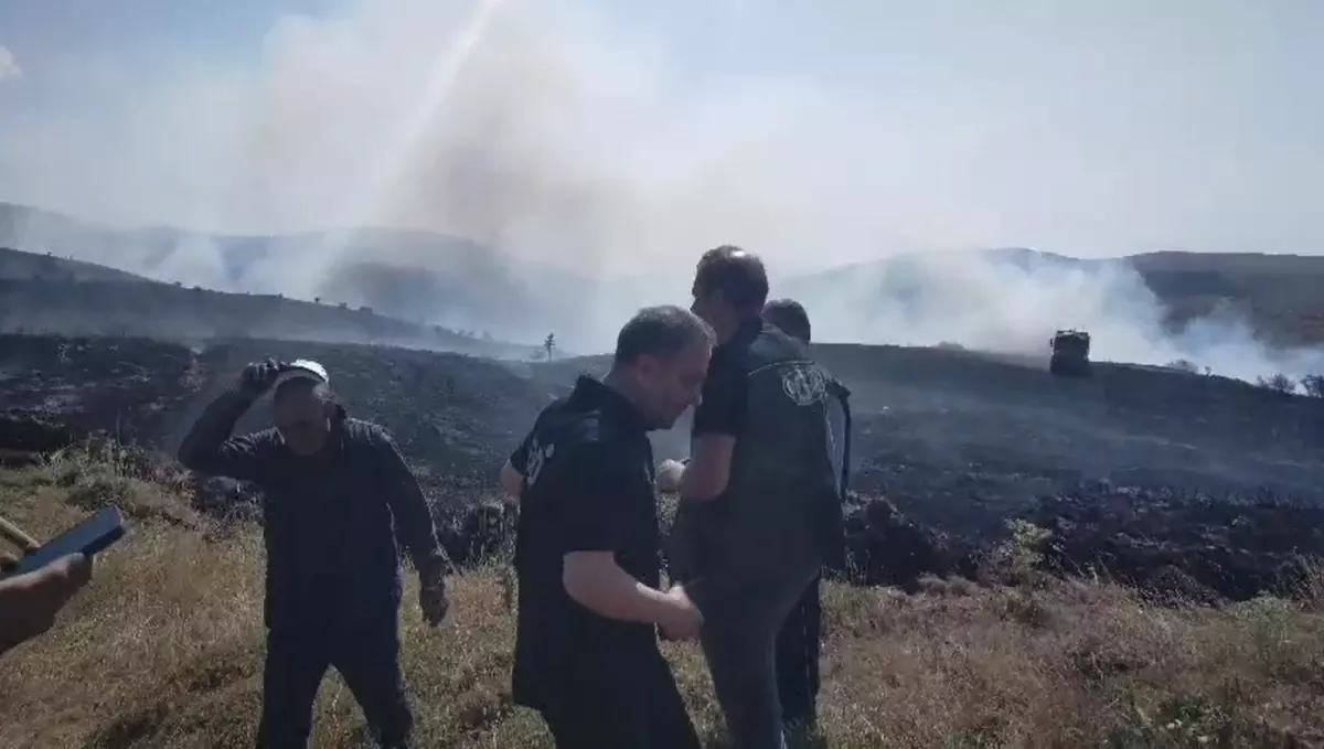 Tokat\'ta örtü yangını kontrol altına alındı