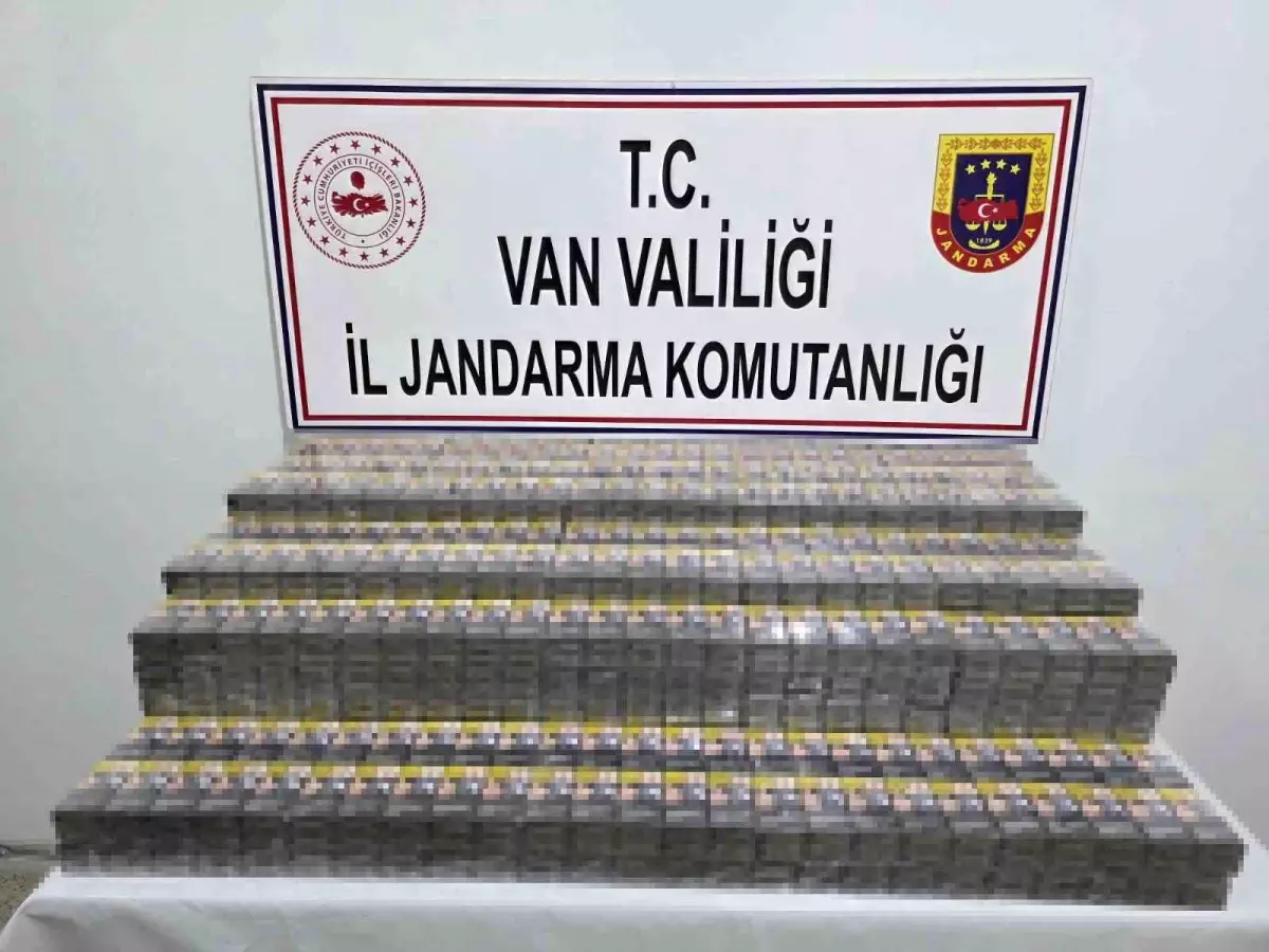 Van\'da 6 bin paket kaçak sigara ele geçirildi