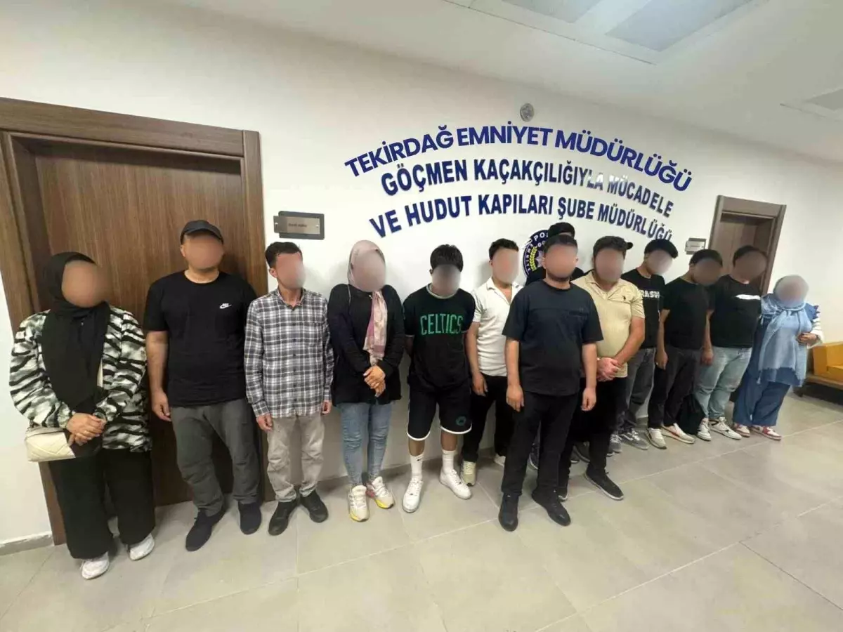 Tekirdağ\'da Göçmen Kaçakçılığı Operasyonu