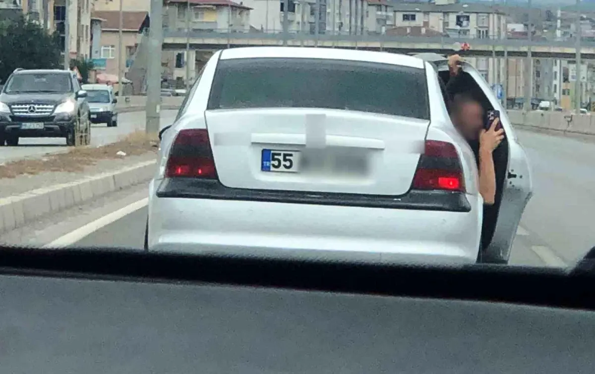 Samsun\'da Tehlikeli Araç Yarışı Ceza Getirdi