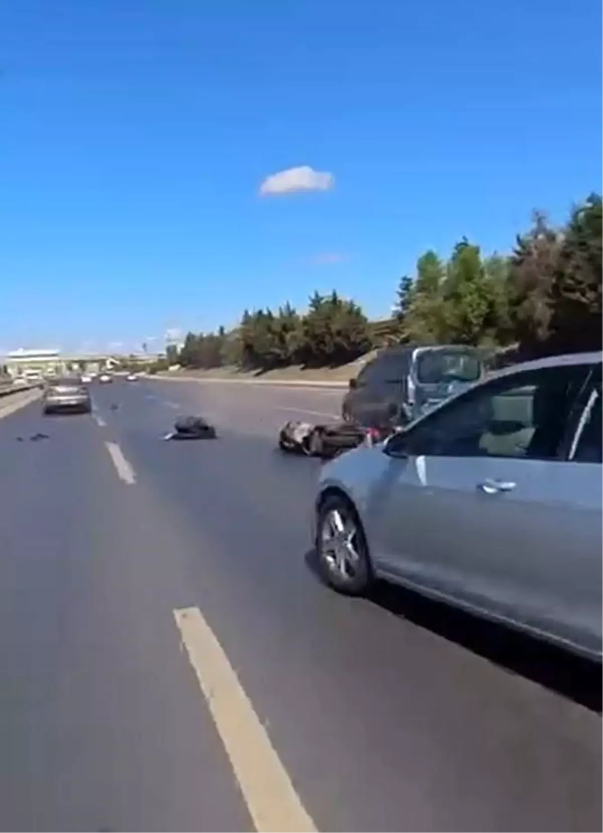 İstanbul\'da Motosiklet Kazası
