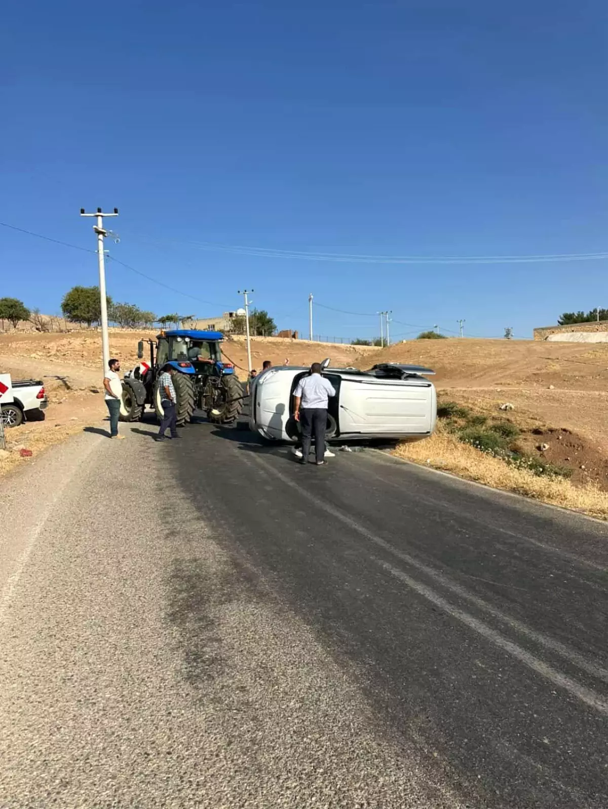 Kurtalan\'da Araç Devrildi, Sürücü Sağ Kurtuldu