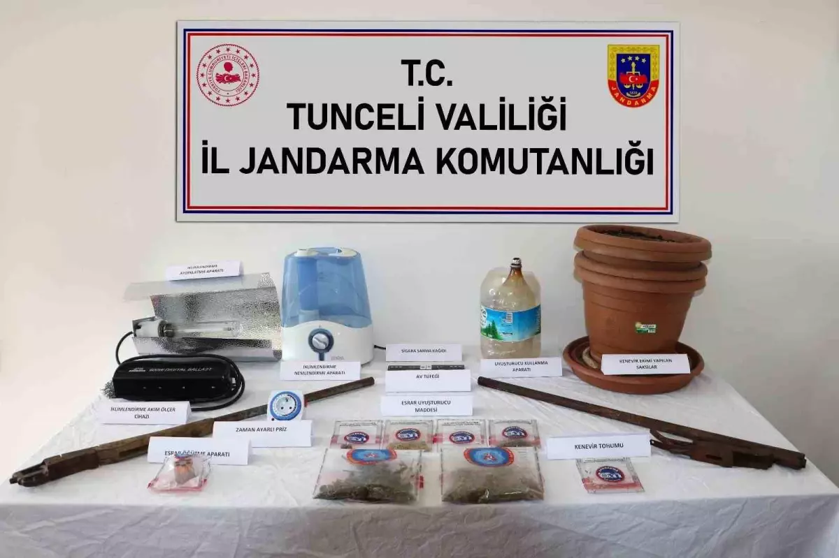 Tunceli\'de Uyuşturucu Operasyonu: 100 Gram Esrar Ele Geçirildi