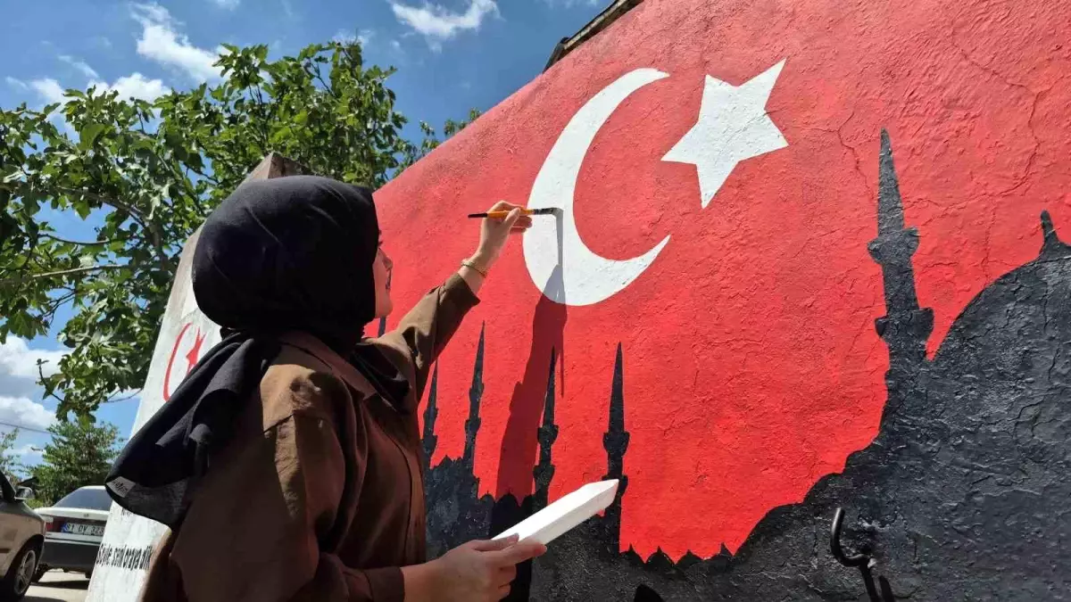 Bayraklı Çeşme: Resim Öğretmeninin Eseri