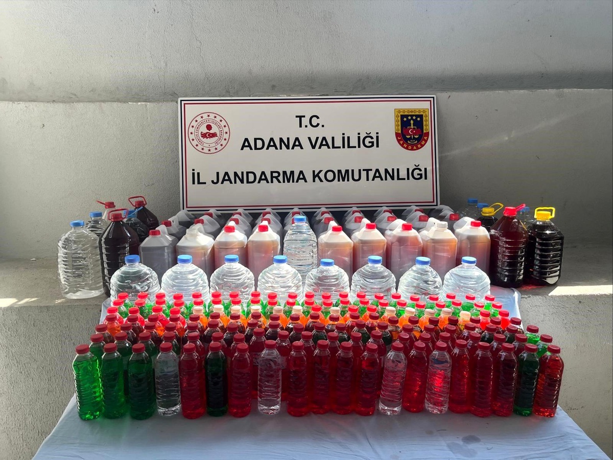 Adana\'da 500 Litre Kaçak Alkol Ele Geçirildi