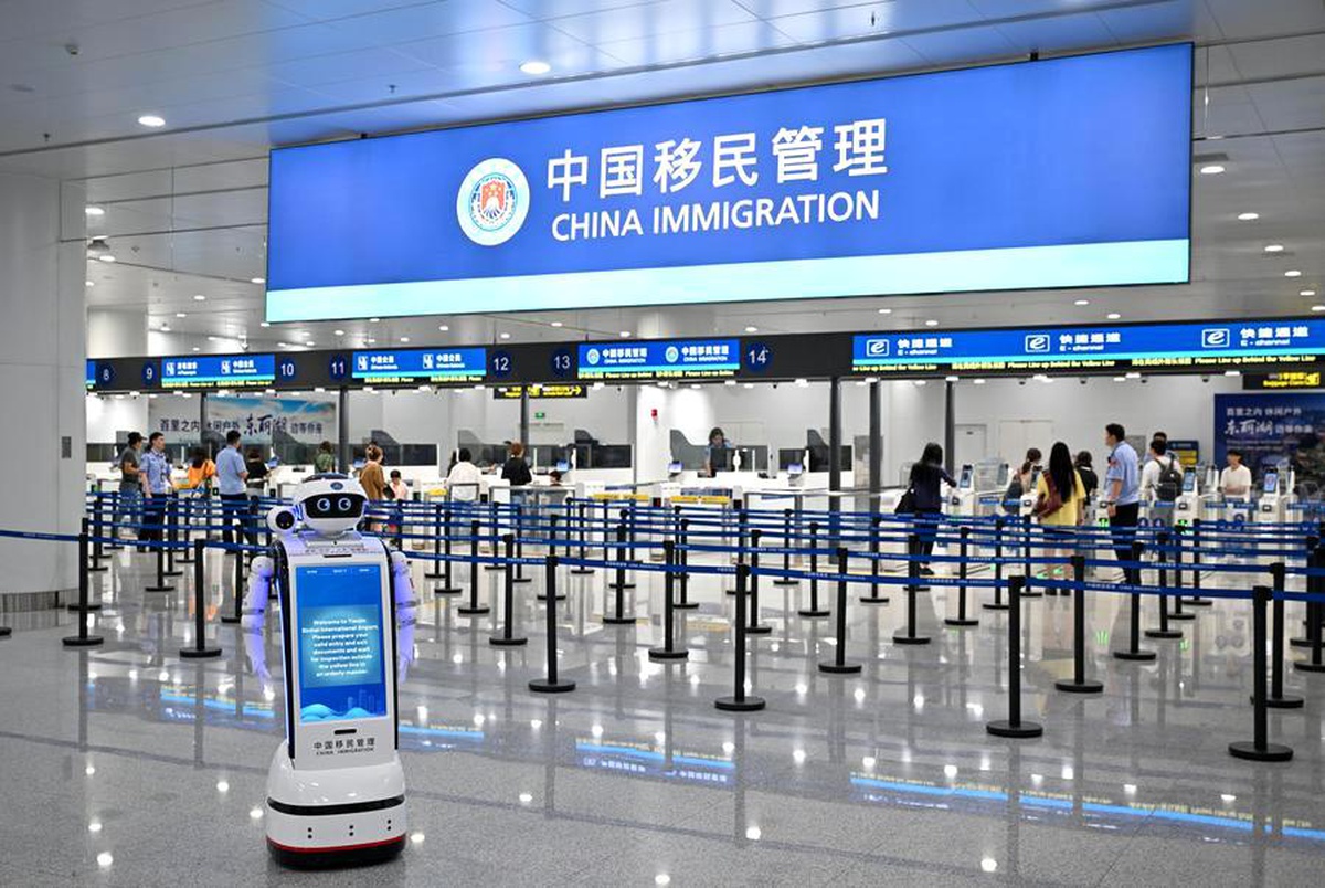 Tianjin Havalimanı\'nda Yeni Göç Kontrol Noktası
