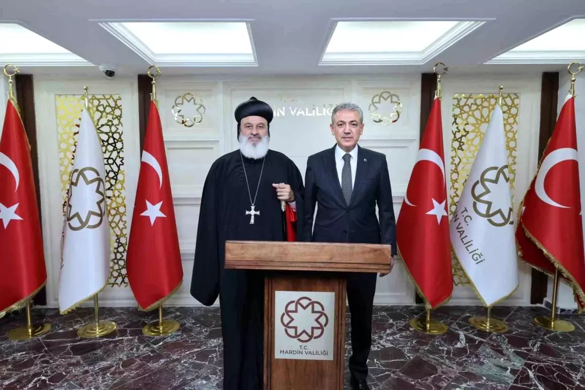 Süryani Ortodoks Patriği Mardin Valisi\'ni Ziyaret Etti